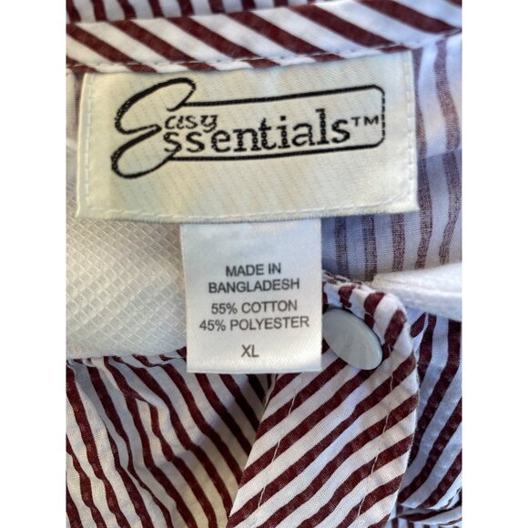 Womens Easy Essentials Striped House Dress Butterfly Embroidery Size XL Muumuu - Picture 5 of 7